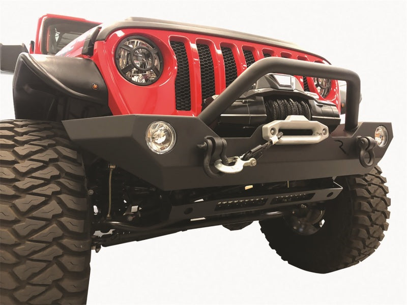 Rampage 07-22 Jeep Wrangler JL/JK &amp; 20-22 Gladiator JT Rock Rage Front Bumper - Black - 99306