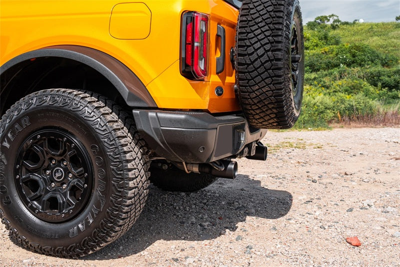 Corsa 21+ Ford Bronco 2.7L 2-Door 2.75in Cat-Back Dual Rear Exhaust w/ 4in Straight-Cut Black Tips - 21208BPC