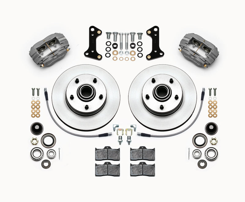 Wilwood Forged Dynalite-M Front Kit 11.00in 1 PC Rotor&amp;Hub 67-69 Camaro 64-72 Nova Chevelle - 140-15272