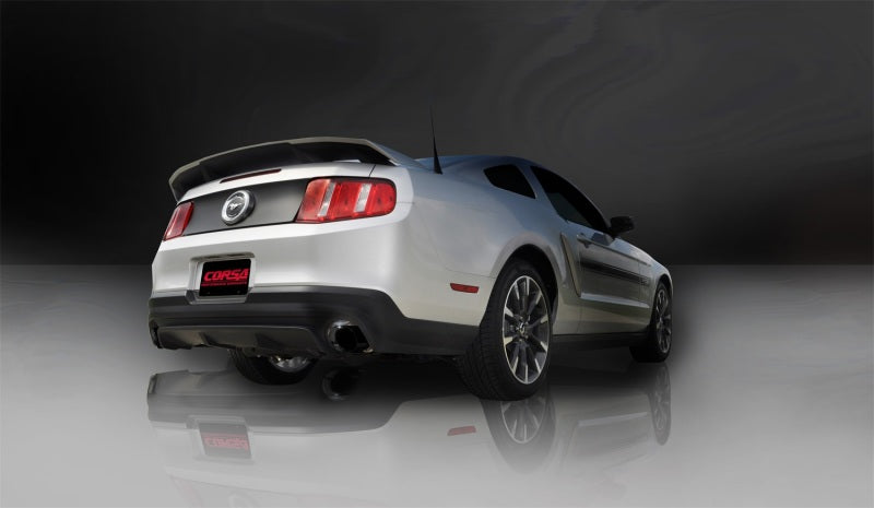 Corsa 11-14 Ford Mustang GT/Boss 302 5.0L V8 Black Xtreme Axle-Back Exhaust - 14317BLK