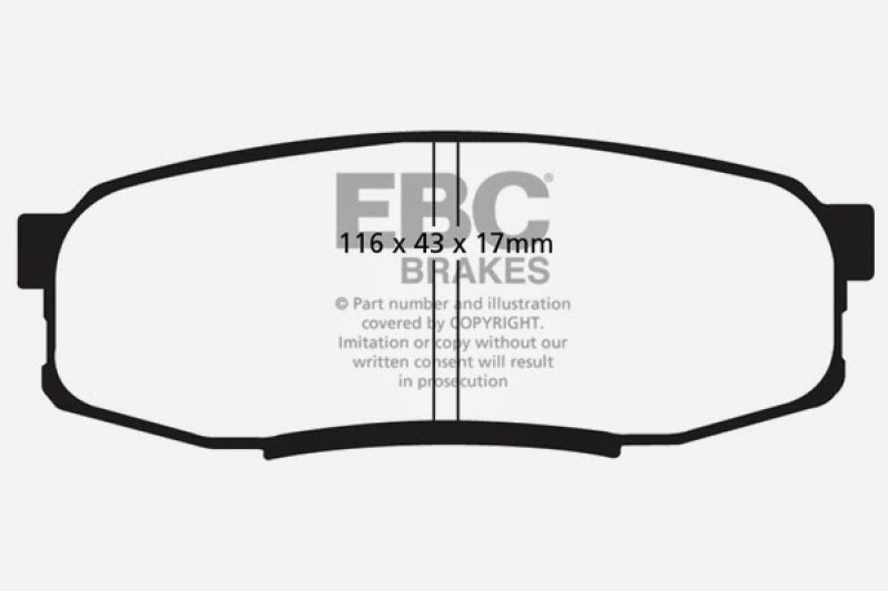 EBC 08+ Lexus LX570 5.7 Ultimax2 Rear Brake Pads - UD1304