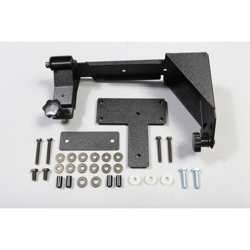 Rugged Ridge Off-road Jack Mounting Bracket 07-18 Jeep Wrangler JK - 11586.01 for 2007-2018 Jeep Wrangler - angle view