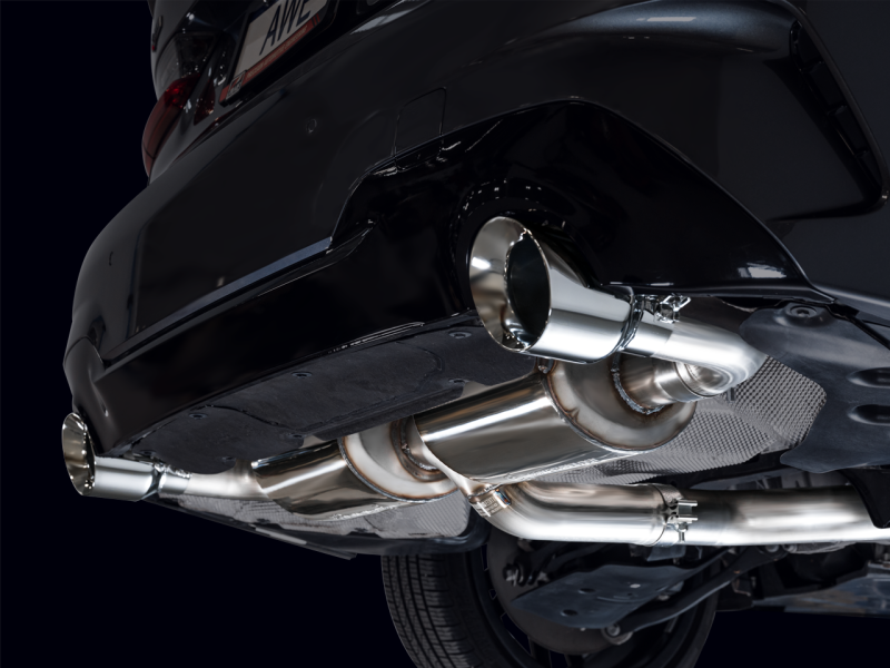 AWE 19-23 BMW 330i / 21-23 BMW 430i Base G2X Touring Axle Back Exhaust - Chrome Silver - 3015-32429