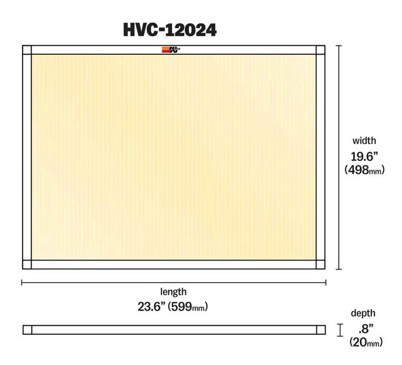 K&N HVAC Filter - 20 x 24 x 1 - HVC-12024