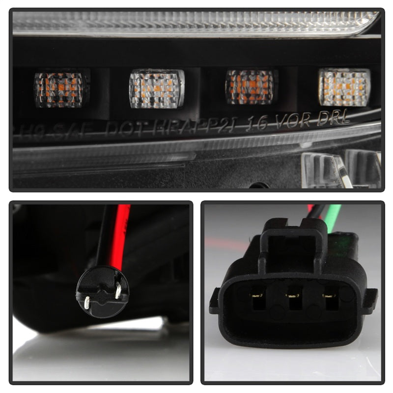 Spyder 16-20 Toyota Tacoma Halogen Model Only High-Power LED Headlights - Black PRO-YD-TT16HALAP-BK - 5088376