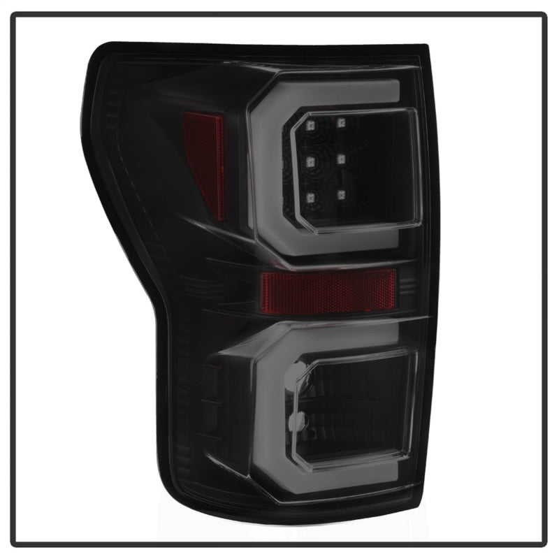 Spyder 07-13 Toyota Tundra V2 Light Bar LED Tail Lights - Smoke ALT-YD-TTU07V2-LB-BSM - 5085443