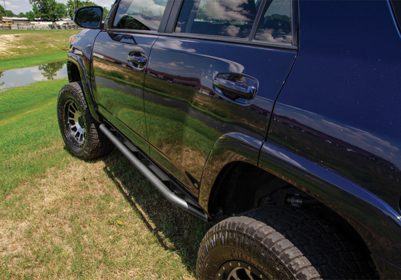 N-Fab Trail Slider Steps 16-20 Toyota Tacoma Crew Cab All Beds - SRW - Textured Black - TST16CC-TX