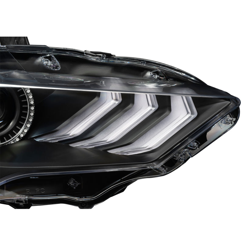 Oracle Lighting 18-23 Ford Mustang Dynamic ColorSHIFT LED Headlights - Black Series - 8204-332