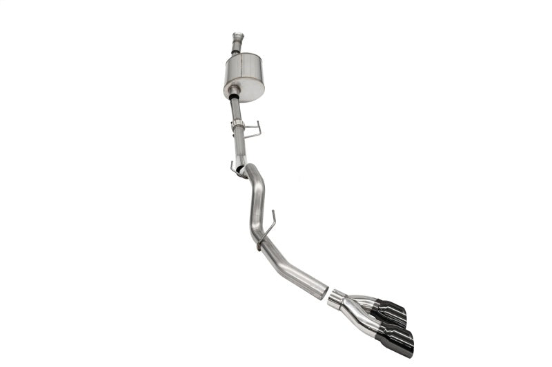 Corsa 2021-2022 Ford F-150 SuperCab/6.5in Bed 3.5L V6 Sport Cat-Back Single Side Exit-Black PVD - 21166BLK