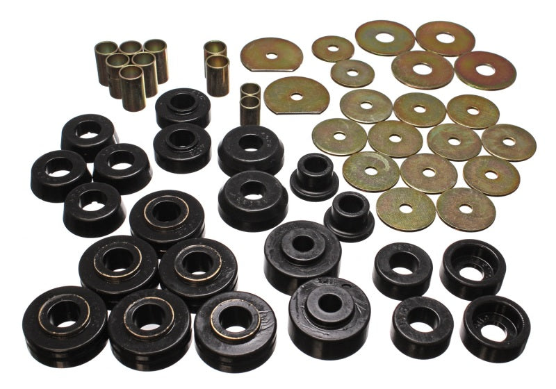 Energy Suspension Chevy Body Mounts - Black - 3.4138G for 1965-1970 Chevrolet Bel Air - angle view