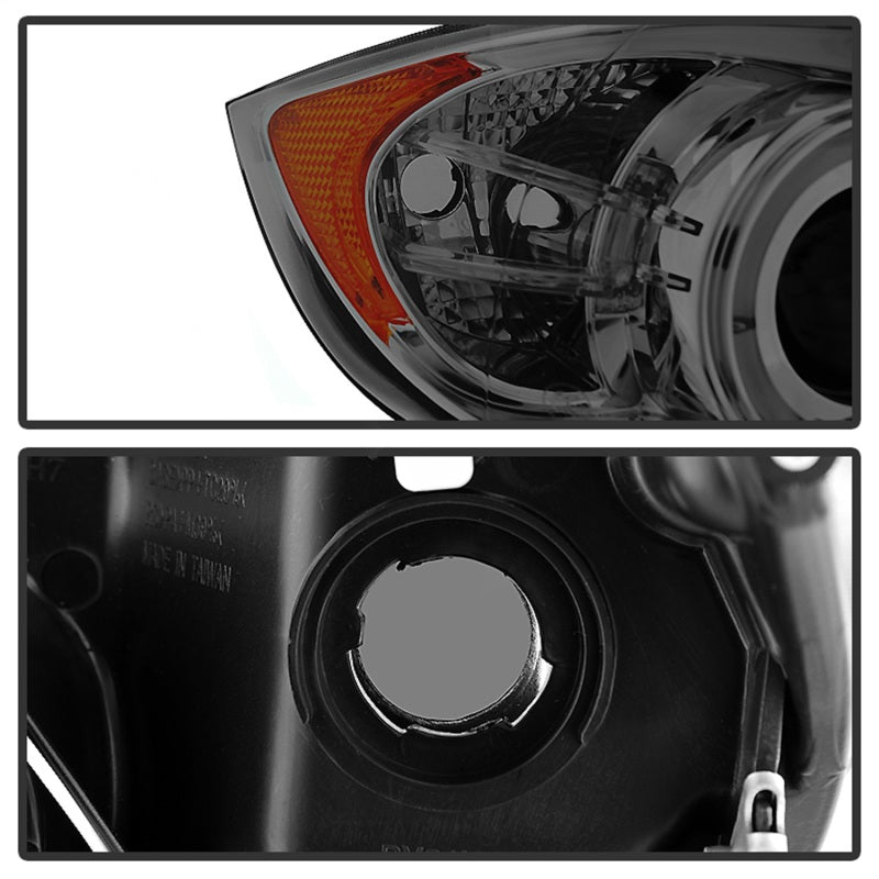 Spyder BMW E90 3-Series 06-08 (4 dr) Proj LED Halo Amber Reflctr Rplc Bulb Smke PRO-YD-BMWE9005-AM-S - 5009029