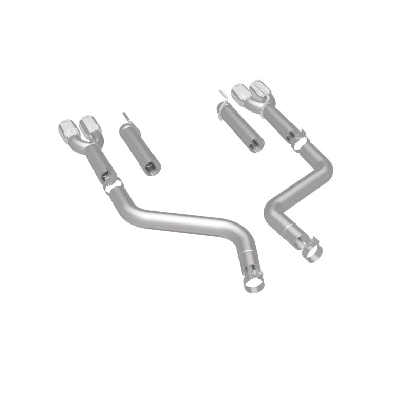 MagnaFlow Axle-Back, SS, 3in, Quad Split Rear 3.5 Tips 2015 Dodge Challenger incl SRT Hellcat - 19206