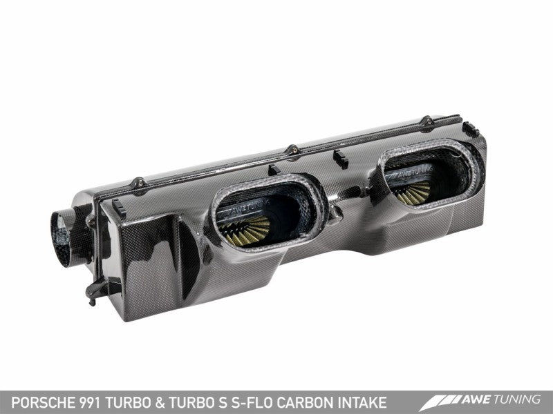 AWE Tuning Porsche 991 (991.2) Turbo and Turbo S S-FLO Carbon Intake - 2660-13040