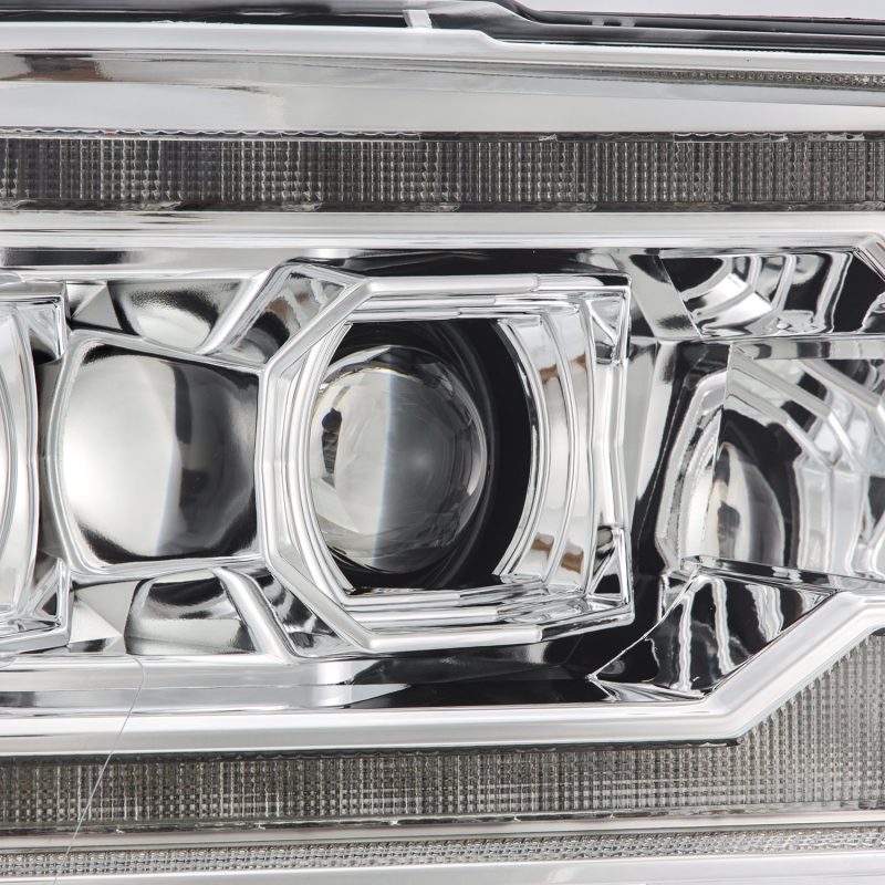 AlphaRex 09-18 Dodge Ram 2500 LUXX LED Proj Headlights Plank Style Chrm w/Activ Light/Seq Signal/DRL - 880559