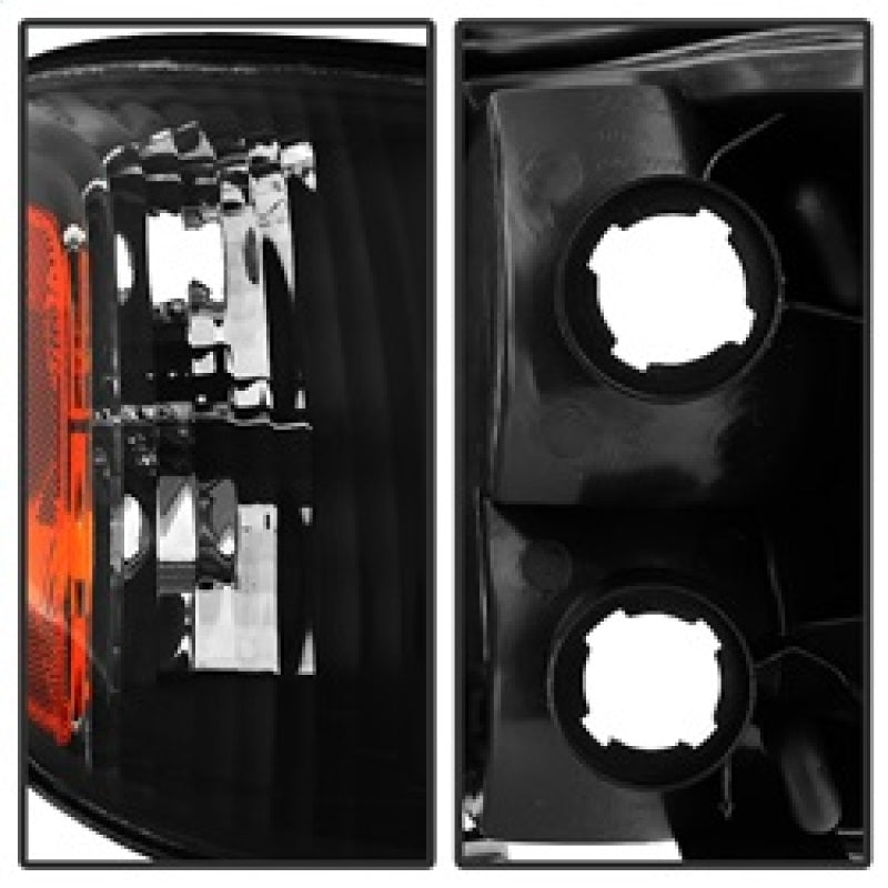 Xtune Toyota Tundra Double Cab 05-06 OEM Style Headlights &amp; Corner Lights Black HD-JH-TTUN05-AM-BK - 9034336