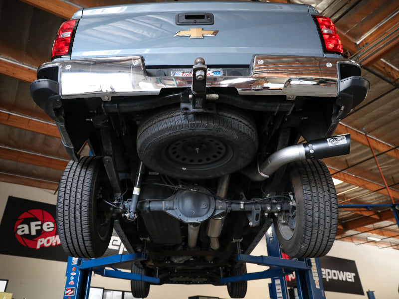 aFe Apollo GT Series 4in 409SS Cat Back Exh System Polished Tip 14-18GM Silverado 1500 V8-6.2L - 49-44116-P
