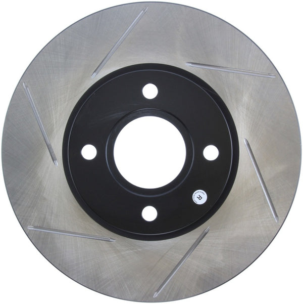 StopTech 14+ Ford Fiesta ST Slotted Brake Rotor - Front Right - 126.61110SR for 2014-2019 Ford Fiesta ST - front view