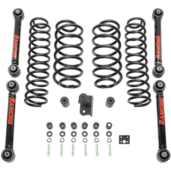 Rancho 97-06 Jeep TJ Front and Rear RS6503B Suspension System - Master Part Number / One Box for 1997-2006 Jeep Wrangler