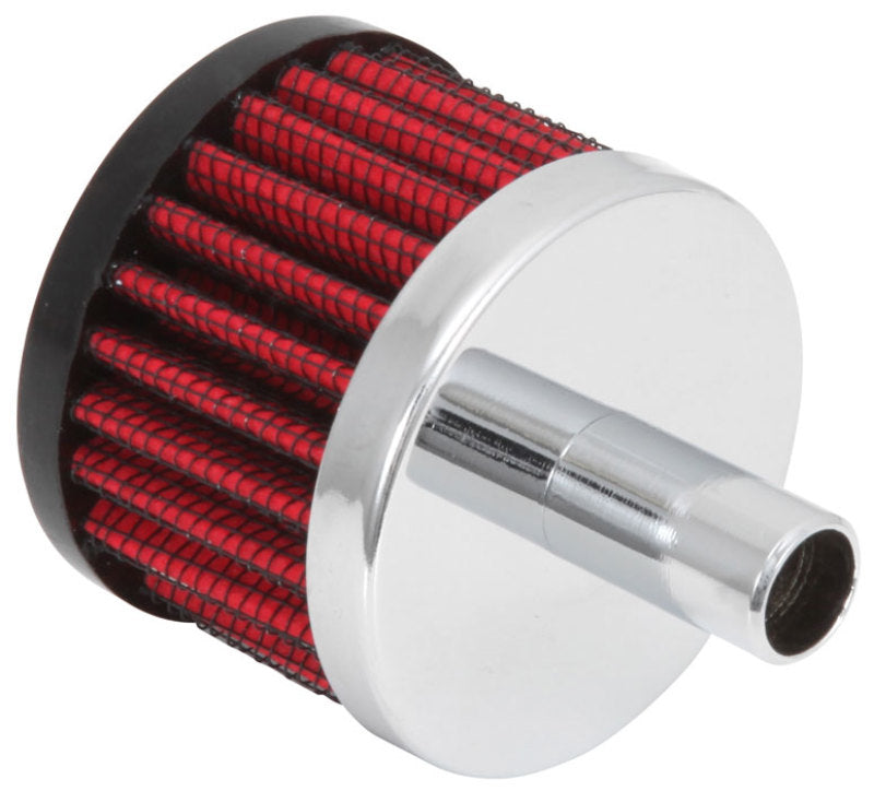 K&N Steel Base Crankcase Vent Filter .5in Vent OD x 2in OD x 1.5in Height - 62-1010