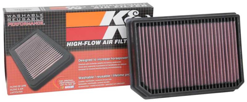K&N 2019 Mercedes Benz A250 L4 2.0L F/I Replacement Air Filter - 33-3133