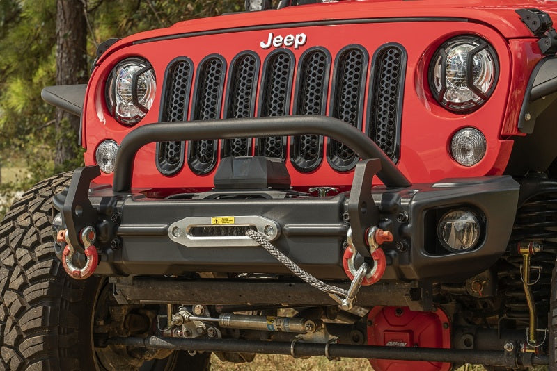 Rugged Ridge Arcus Front Bumper Tube Overrider Black JK - 11549.14