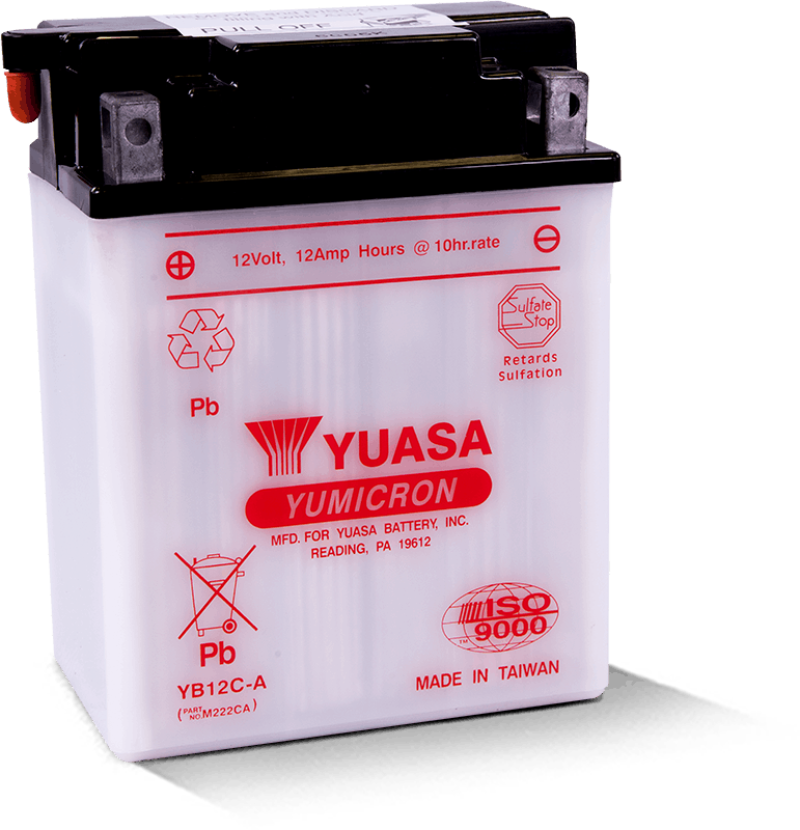 Yuasa YB12C-A Yumicron 12 Volt Battery - YUAM222CA by Yuasa Battery