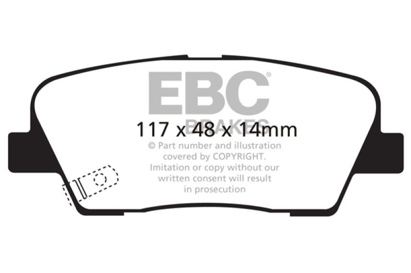 EBC Yellowstuff Rear Brake Pads DP41806R