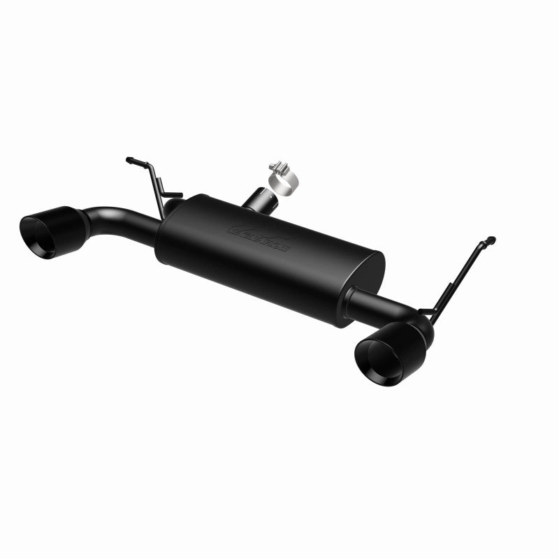 MagnaFlow 07-17 Jeep Wrangler JK 3.8/3.6L Dual Split Rear Exit Black Axle-Back Exhaust - 15160