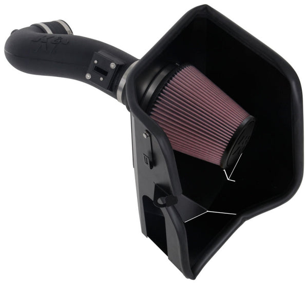 K&N 2019+ Chevrolet 1500 5.3L / 6.2L V8 F/I Aircharger Performance Intake System - 63-3110 for 2019-2026 Chevrolet Silverado 