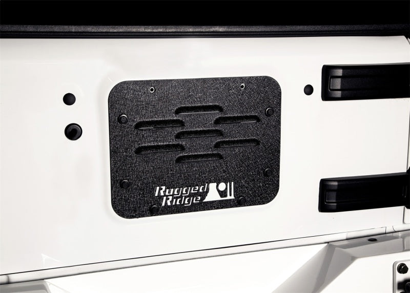Rugged Ridge Tire Carrier Delete Plate 07-18 Jeep Wrangler JK - 11586.10