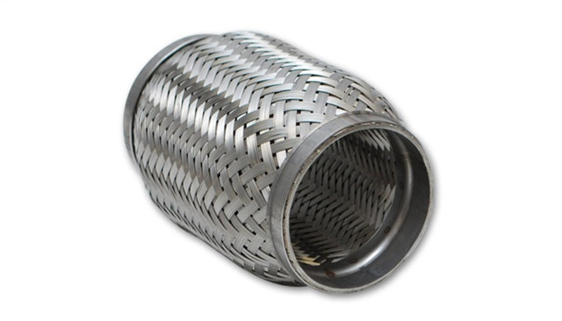 Vibrant SS Flex Coupling with Inner Braid Liner 1.5in inlet/outlet x 4in flex length - 62304