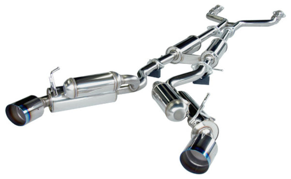 HKS 08 Infiniti G37 Coupe Dual Hi-Power Titanium Tip Catback Exhaust - 32009-BN003 by HKS - front view