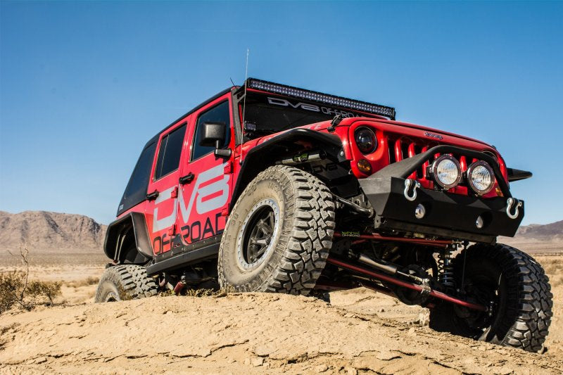 DV8 Offroad 07-18 Jeep Wrangler JK Front &amp; Rear Flat Tube Fenders - FENDB-02
