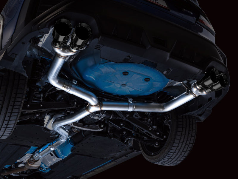 AWE Tuning 2022+ VB Subaru WRX Track Edition Exhaust - Diamond Black Tips - 3020-43979
