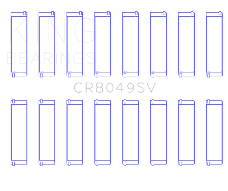 King 08-11 BMW N62/N63/S63 Rod Bearing Set - CR8049SV