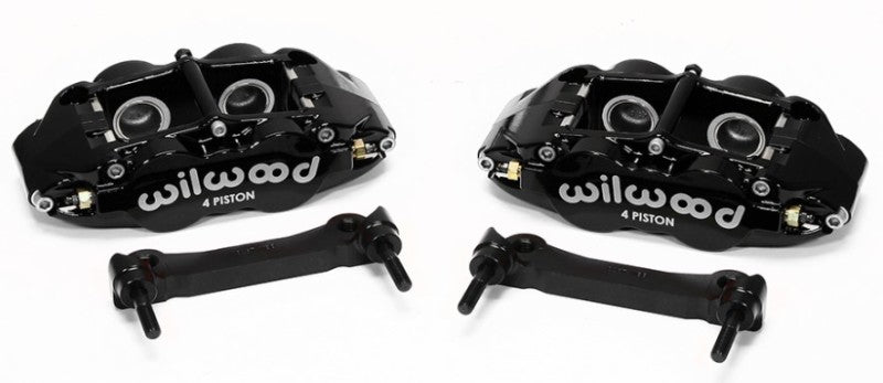 Wilwood Narrow Superlite 4R Rear Caliper & Bracket Kit - Black 97-13 C5/C6 Corvette w/ OEM Rotors - 140-14026 for 1997-2013 C