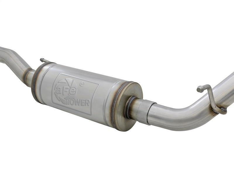 aFe Rebel Series 2.5in 409 SS Cat-Back Exhaust w/ Black Tips 2007+ Jeep Wrangler (JK) V6 3.6L/3.8L - 49-48062-B