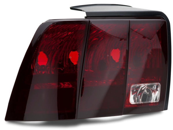 Raxiom 99-04 Ford Mustang Excluding 99-01 Cobra Tail Lights- Black Housing (Smoked Lens) - 49080 for 1999-2004 Ford Mustang -