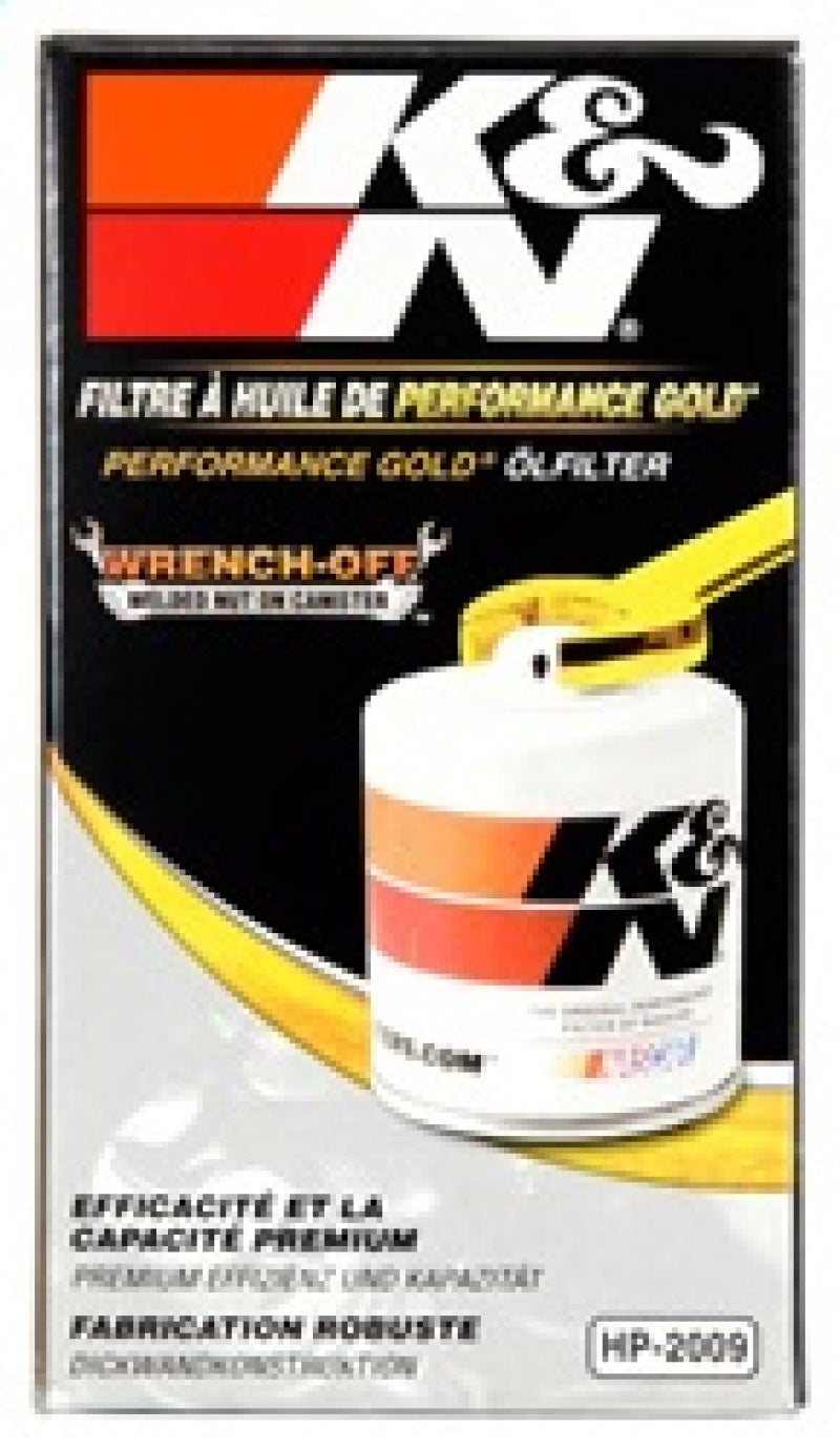 K&N 03-05 Neon SRT-4 / Lotus Elise Performance Gold Oil Filter - HP-2009