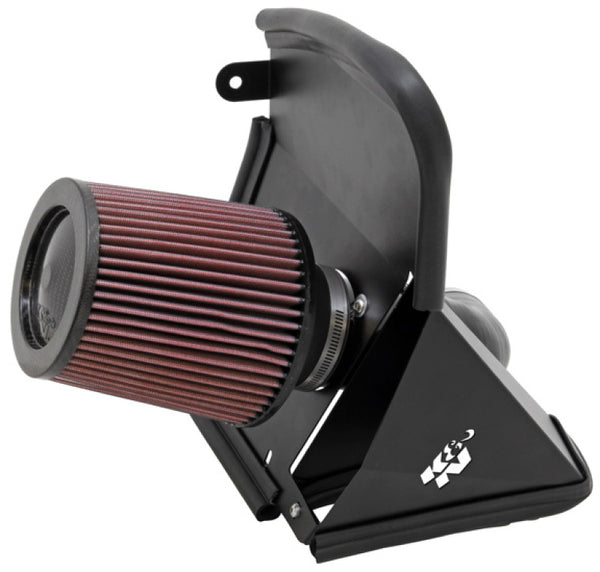 K&N 09-10 Audi A4 2.0L Typhoon Air Intake - 69-9505T for 2009-2013 Audi A4 - front view
