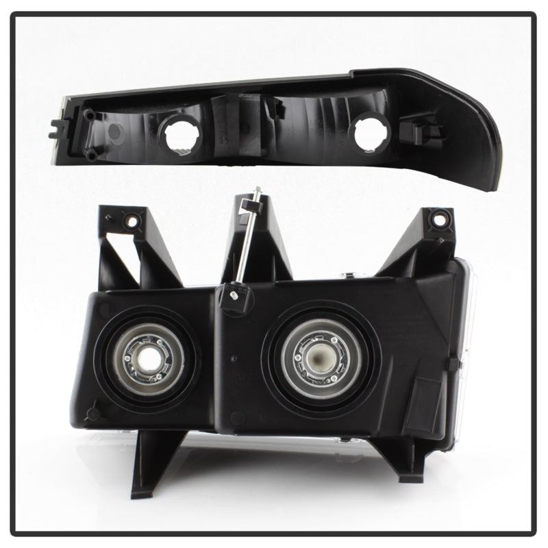 Xtune Chevy Colorado 04-12 OEM Headlights w/ Bumper Lights Black HD-JH-CCOL04-SET-BK - 9032110