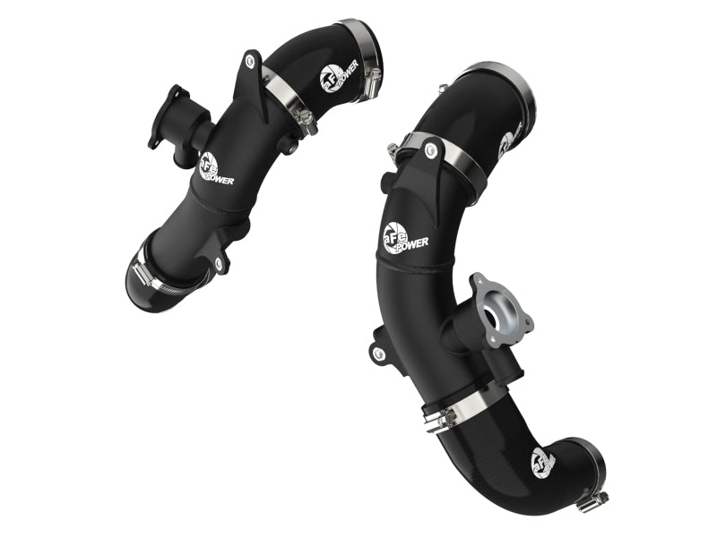 aFe 22+ Toyota Tundra V6-3.5L (tt) BladeRunner 2.5in Aluminum Hot Charge Pipe - Black - 46-20568-B