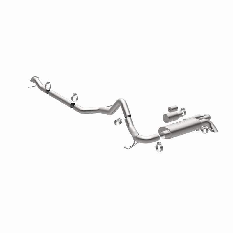 MagnaFlow 2021 Ford Bronco Overland Series Cat-Back Exhaust w/ Single Straight Driver Exit- No Tip - 19559