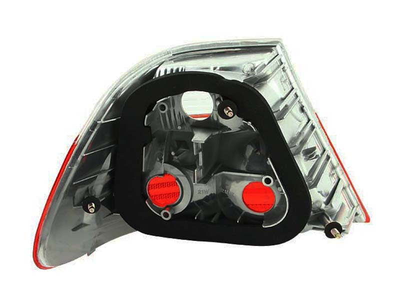 ANZO 2000-2003 BMW 3 Series E46 Taillights Red/Smoke - Outer - 221202