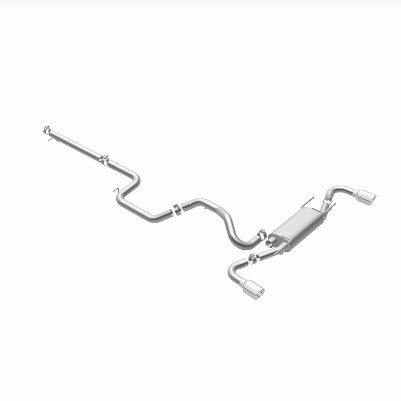 MagnaFlow 10-12 Mazda 3 L4 2.5L Hatchback Split Rear Exit Stainless Cat Back Performance Exhaust - 15146