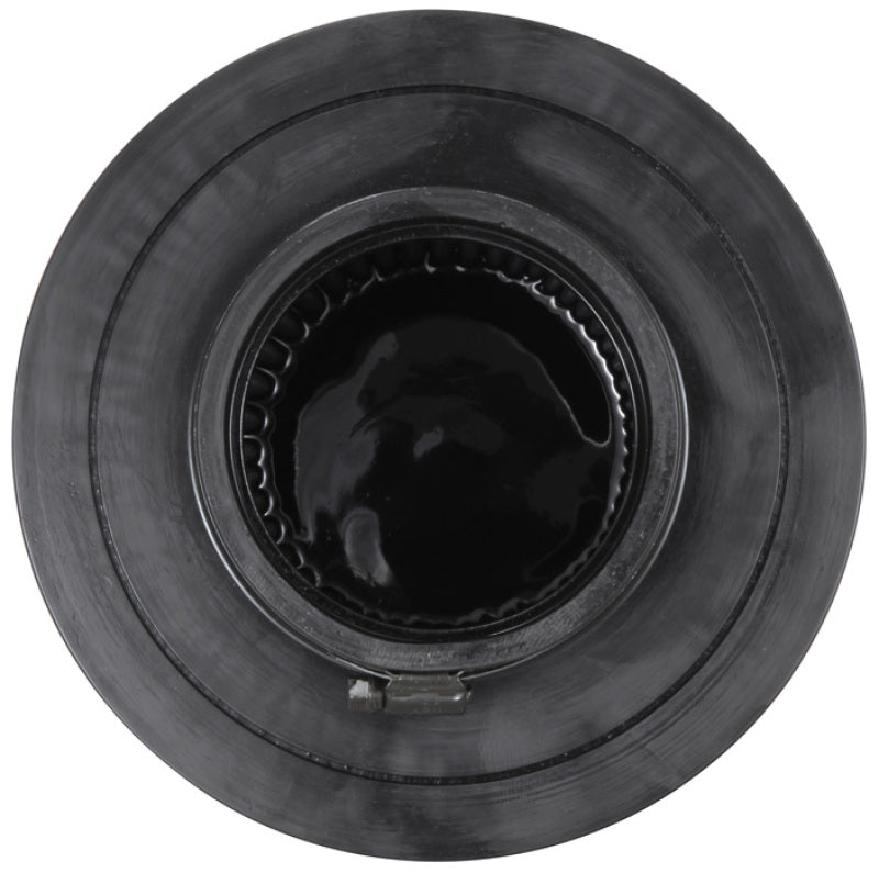 K&N Universal Rubber Filter-Round Tapered 4in Flange ID x 8in Base OD x 6.625in Top OD x 8in H - RU-5171HBK for 2003-2009 Dod