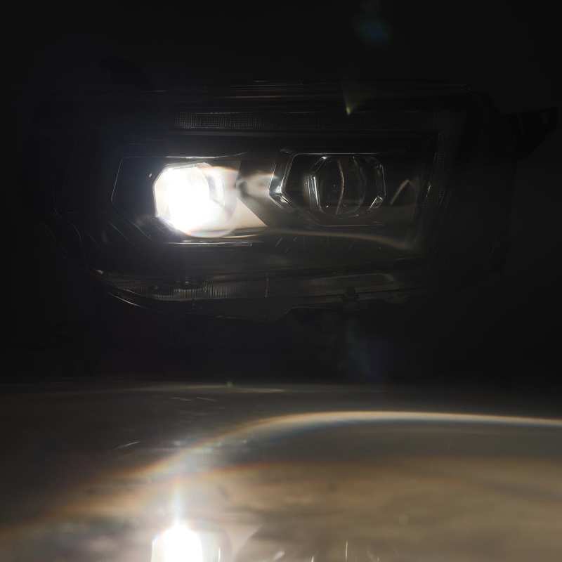AlphaRex 10-13 Toyota 4Runner PRO-Series Proj Headlights Plank Style Alpha Blk w/Seq Signal/DRL - 880754