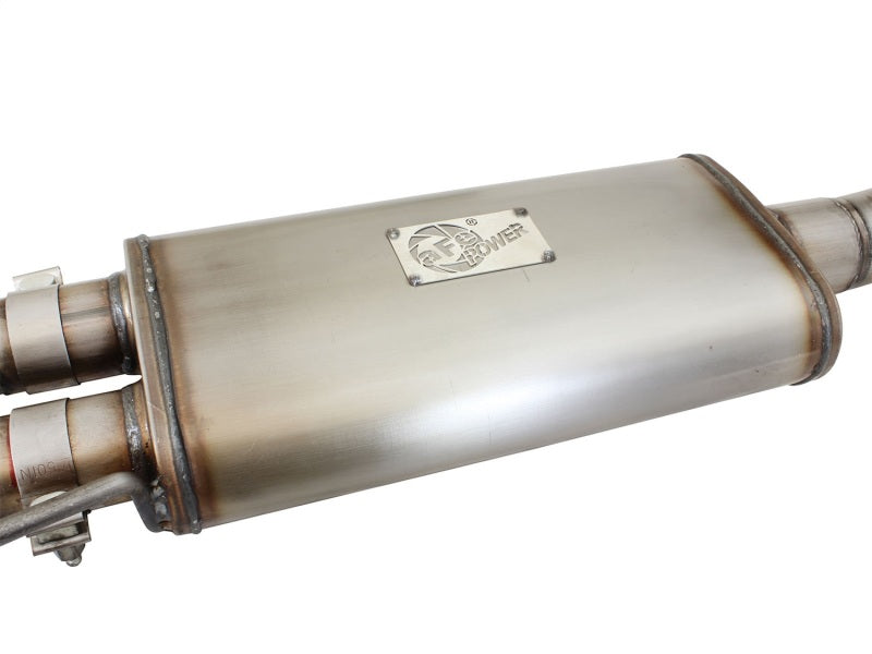 aFe Rebel Series Exhaust SS Front Side Exit CB w/ Black Tips 10-14 Ford F150 Ecoboost V8 6.2L - 49-43071-B