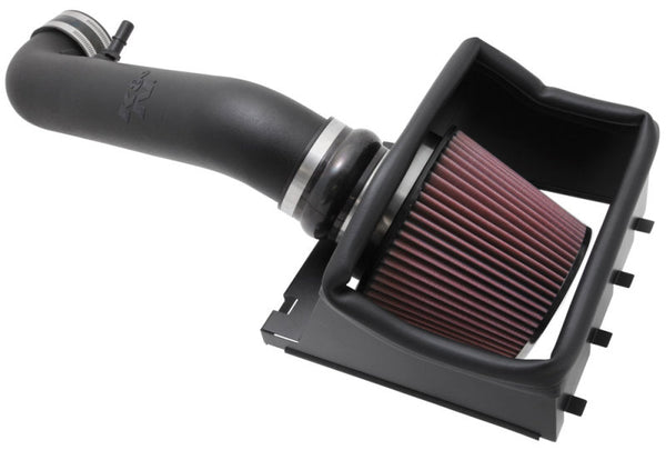 K&N 11-14 Ford F-150 5.0L V8 Performance Intake Kit - 57-2581 for 2011-2014 Ford F 150 - front view