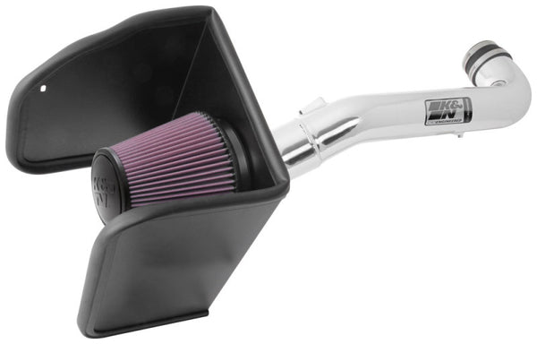 K&N 17-18 Chevrolet Colorado V6-3.6L F/I Performance Air Intake Kit - 77-3104KP for 2017-2022 Chevrolet Colorado - front view